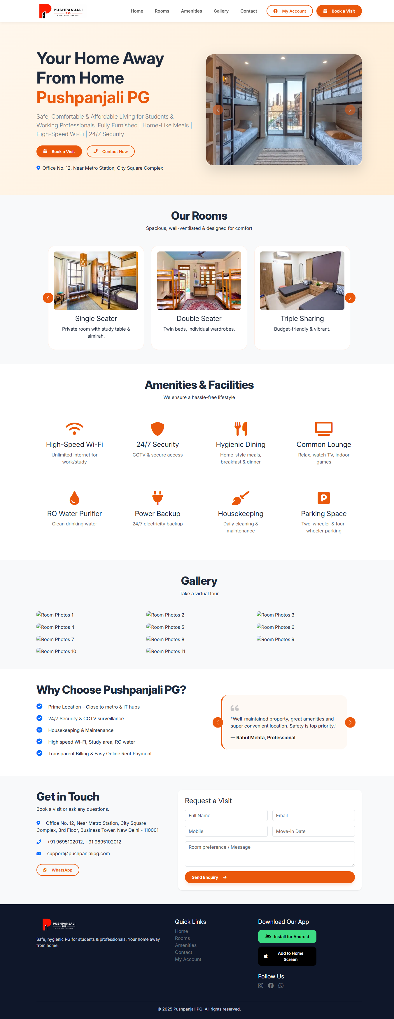 Mark Sanitation — full page preview